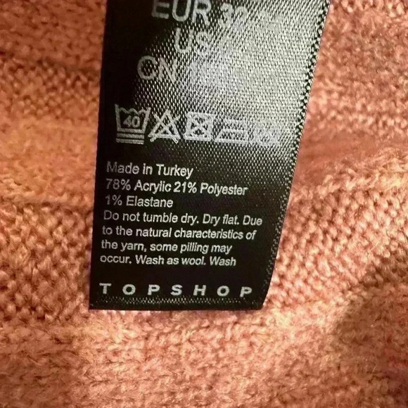 Topshop Long Cardigan rose color size Extra small NWT - Picture 5 of 5